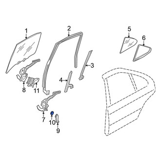 Nissan OE - Rear Window Crank Handle Seal