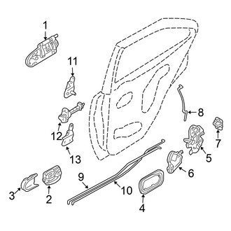 Nissan OE - Rear Door - Lock & Hardware