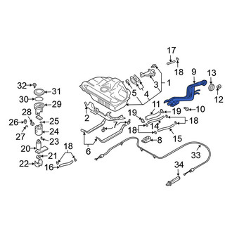 Nissan OE - Lower Fuel Tank Filler Neck