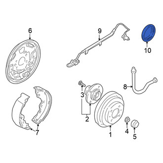 Nissan OE - Rear Left ABS Wheel Speed Sensor Tone Ring