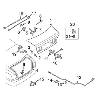 Nissan OE - Trunk Lid - Lid & Components