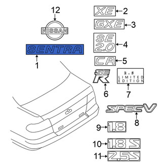 Nissan OE - Rear Deck Lid Emblem