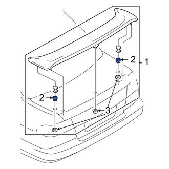 Nissan OE - Rear Left Spoiler Grommet