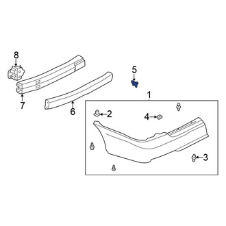 Nissan OE - Rear Bumper Cover Bracket