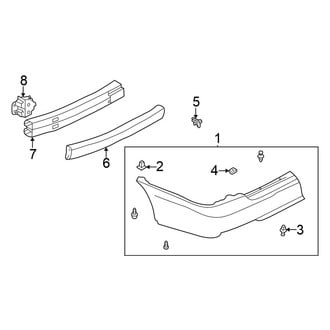Nissan OE - Rear Bumper - Bumper & Components