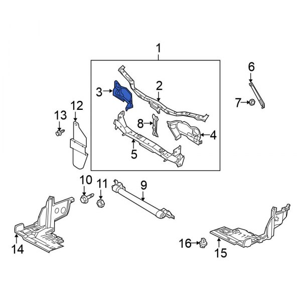 Radiator Support Side Panel