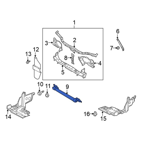 Radiator Support Panel Reinforcement