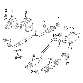 Nissan OE - Exhaust System - Exhaust Components (2.5L)