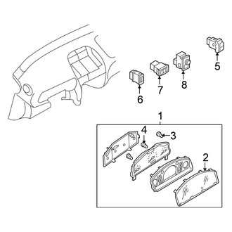 Nissan OE - Instrument Panel - Cluster & Switches