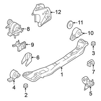 Nissan OE - Engine / Transaxle - Engine & Transmission Mounting (2.5L Automatic Tr)