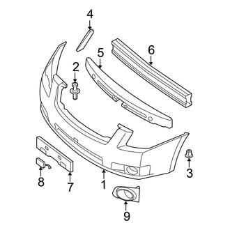 Nissan OE - Front Bumper - Bumper & Components