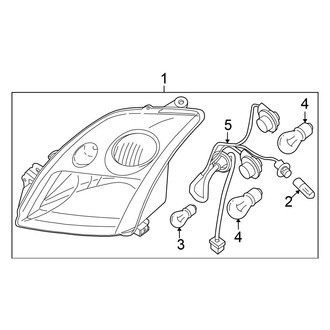 Nissan OE - Front Lamps - Headlamp Components