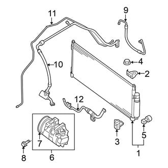 Nissan OE - Air Conditioner & Heater - Condenser, Compressor & Lines