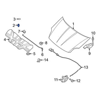 Nissan OE - Front Hood Stop Buffer