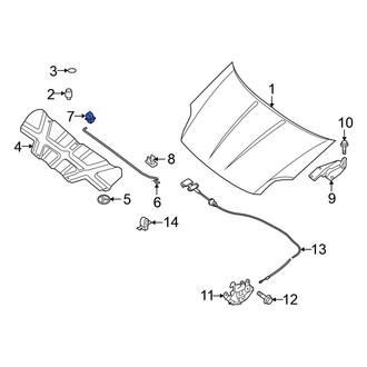 Nissan OE - Hood Prop Rod Grommet