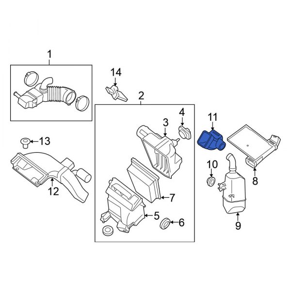 Engine Air Intake Hose