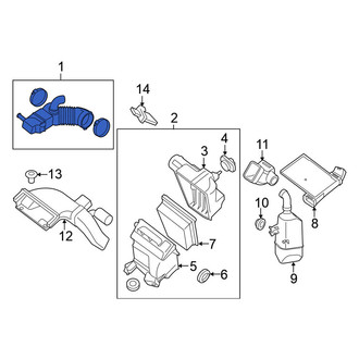 Nissan OE - Upper Engine Air Intake Hose