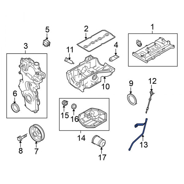 Engine Oil Dipstick Tube