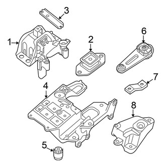 Nissan OE - Engine / Transaxle - Engine & Transmission Mounting (2.0L Standard Tr)