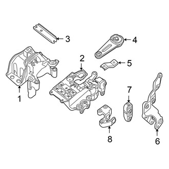 Nissan OE - Engine / Transaxle - Engine & Transmission Mounting (2.0L Automatic CVT Tr)