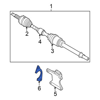 Nissan OE - Front Right CV Axle Retainer Plate