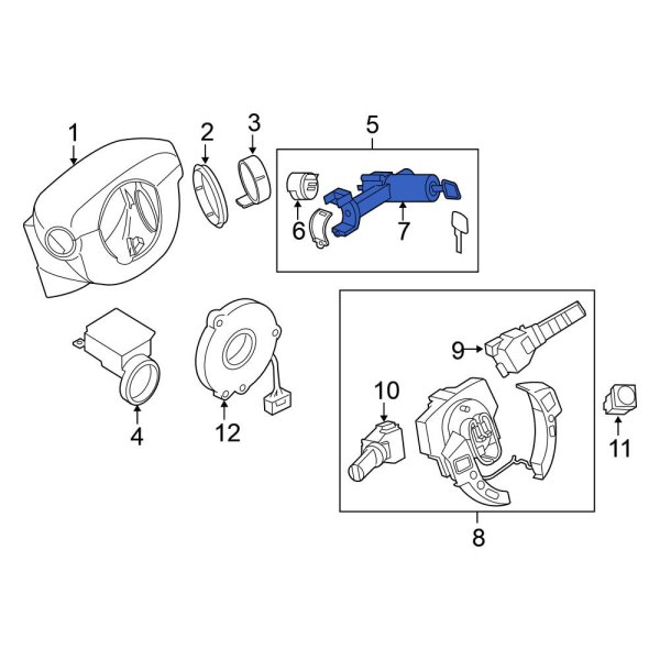 Nissan OE 48701ET100 Steering Column Lock