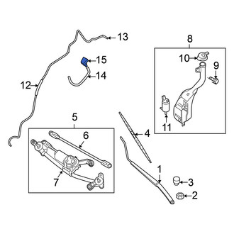 Nissan OE - Front Windshield Washer Nozzle