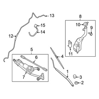 Nissan OE - Windshield - Wiper & Washer Components
