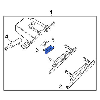 Nissan OE - Front Glove Box Latch