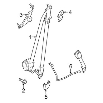Nissan OE - Restraint Systems - Front Seat Belts