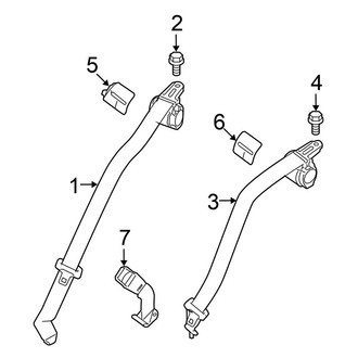 Nissan OE - Restraint Systems - Rear Seat Belts