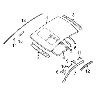 Nissan OE - Roof & Components (With Sunroof)