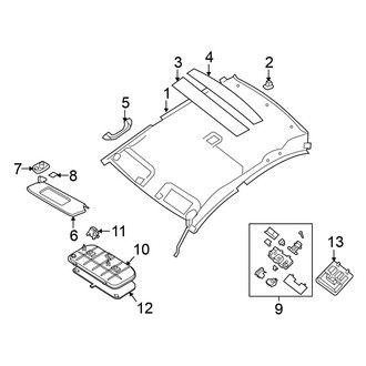 Nissan OE - Roof - Interior Trim (W/O Sunroof)