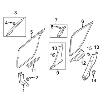 Nissan OE - Pillars, Rocker & Floor - Interior Trim