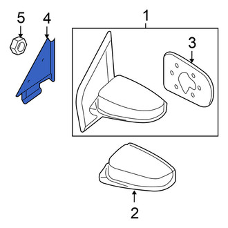 Nissan OE - Front Right Outer Door Mirror Cover