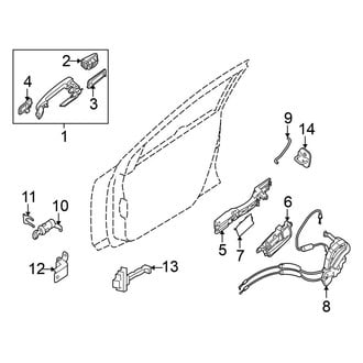 Nissan OE - Front Door - Lock & Hardware