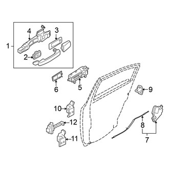 Nissan OE - Rear Door - Lock & Hardware