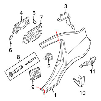 Nissan OE - Quarter Panel - Exterior Trim