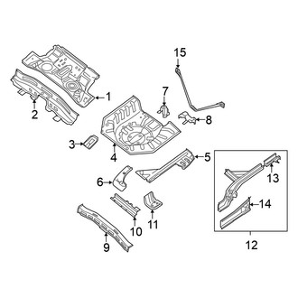 Nissan OE - Rear Body & Floor - Floor & Rails