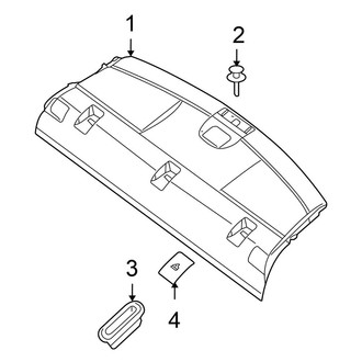Nissan OE - Rear Body & Floor - Interior Trim (Package Tray), (Base / S / SL)