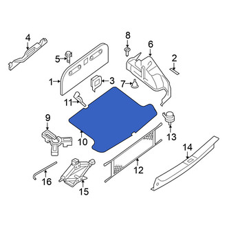 Nissan OE - Rear Trunk Mat