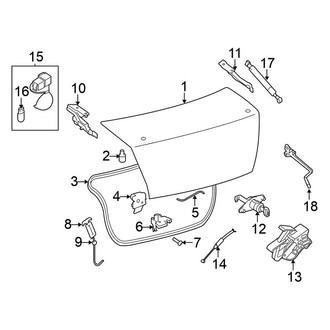 Nissan OE - Trunk Lid - Lid & Components