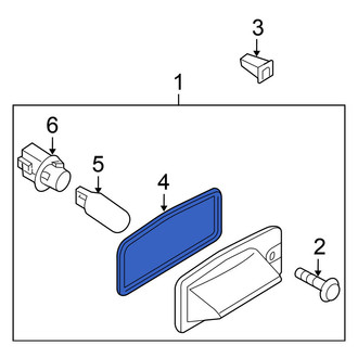Nissan OE - Rear License Plate Light Assembly