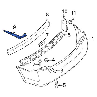 Nissan OE - Rear Left Bumper Guide