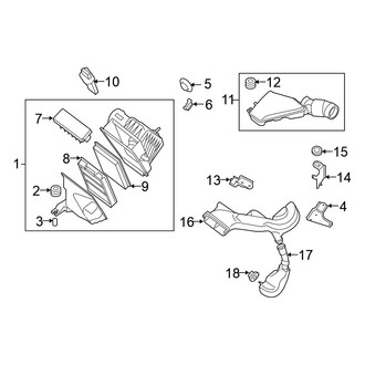Nissan OE - Engine / Transaxle - Air Intake (2.5L)