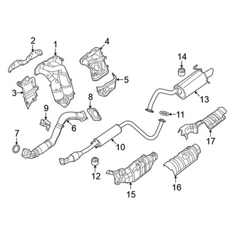 Nissan OE - Exhaust System - Exhaust Components (2.5L)