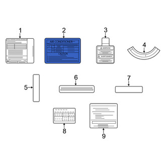 Nissan OE - A/C System Information Label