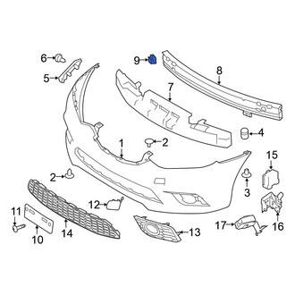 Nissan OE - Bumper Impact Bar Nut