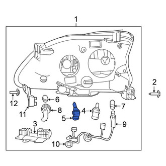 Nissan OE - Front Headlight Bulb
