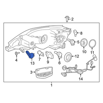 Nissan OE - Left Headlight Bracket